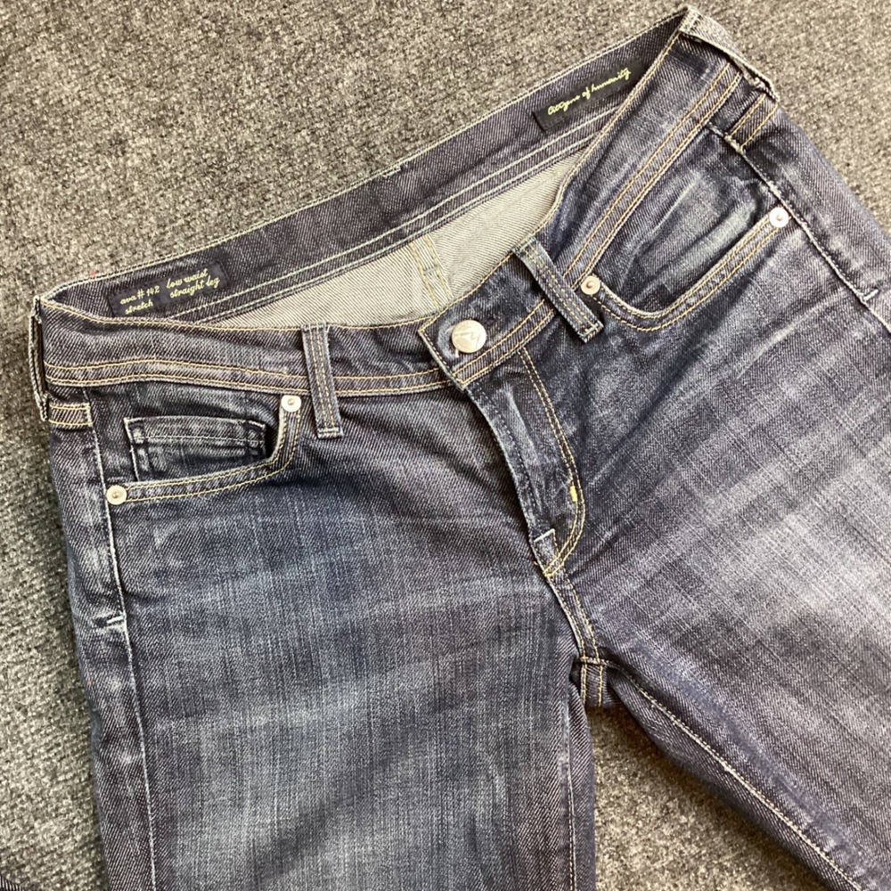 Citizens of Humanity Ava 142 Low Waist Straight Leg Jeans Dark Wash Size 27 245